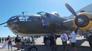 B25 Mitchell Bomber Plane  Boundary Bay Airshow 2024  Police Helicopter [upl. by Amorita135]