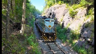 quotAmericas BIGLIEST Rail Excursionquot Adirondack RR UticaTupper Lake NY [upl. by Artemed164]