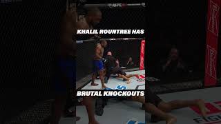 Khalil Rountree Has BRUTAL Knockouts ufc mma [upl. by Cerf]