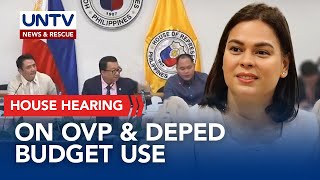 VP Duterte faces the House hearing on the use of OVP and DepEd confidential funds  Nov 25 2024 [upl. by Ayatnwahs]