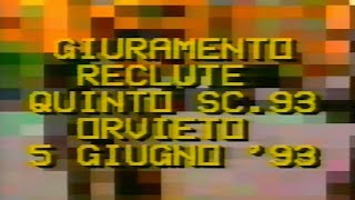 Terzo reggimento quotGranatieri Guardiequot  Orvieto TR 5° scaglione 93 [upl. by Lymann127]