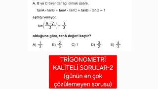 GÜNÜN EN ÇOK ÇÖZÜLEMEYEN SORUSUtyt ayt [upl. by Etteyafal]