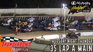 Unstoppable Kyle Larson’s Sixth Straight Win High Limit A Main Tulare Thunderbowl [upl. by Baptiste34]