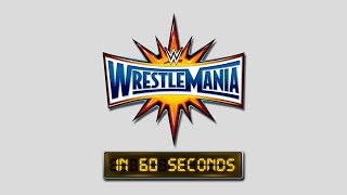 WrestleMania in 60 seconds WrestleMania 33 [upl. by Engracia]