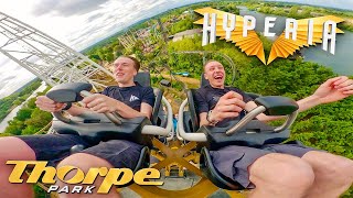 HYPERIA Ridercam POV  THORPE PARK [upl. by Desma]