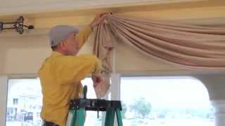 Video 36 DIY Drapery Luxurious Window Treatments with Valances Swags Scrolls and Holdbacks [upl. by Laing119]