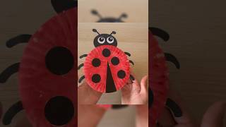 Ladybug Paper Craft  Paper Plate Craft Ideas  DIY Ladybug For Kids paperplatecrafts [upl. by Ecilayram258]