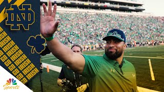 Notre Dame Fighting Irishs Manti Teo addresses team on championship hopes  NBC Sports [upl. by Peggi482]