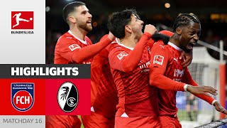 LastMinuteDrama in Heidenheim  1 FC Heidenheim  Freiburg  Highlights  MD16 – Bundesliga 2324 [upl. by Nnylasor]