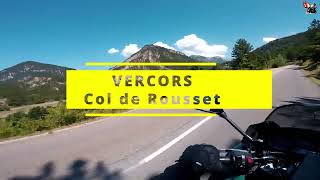 YAMAHA 900 Diversion ► Col de ROUSSET en moto à donf 🤣 ► Massif du VERCORS 2022 [upl. by Nilorac]