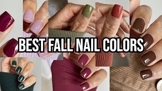 TOP FALL NAIL POLISH COLORS  fall favorites [upl. by Towbin726]