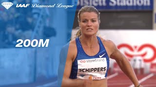 Dafne Schippers wins the 200 meter sprint in Oslo  IAAF Diamond League 2019 [upl. by Leahcimed]