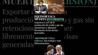 EQUINOR INVERSIÓN 250 millones Urgentemilei argentina [upl. by Alidis]