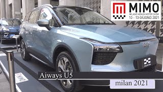 2021 Aiways U5 Ev Exterior amp Interior Walkaround MIMO 2021 Milan [upl. by Ressler]