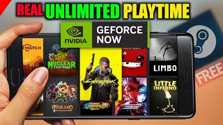 UNLIMITED PLAYTIME Finally I Try Nvidia GeForce Now Cloud Gaming App  Free cloud gaming app [upl. by Robinett]