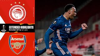 Olympiacos vs Arsenal Extended highlight  UCL on CBS Sports [upl. by Anyzratak]