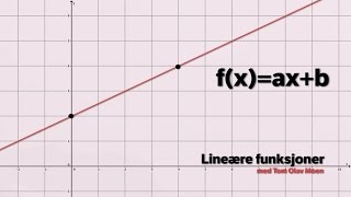 Lineære funksjoner [upl. by Hanad]