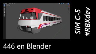 Desarrollo Sim C5  446 en blender [upl. by Notsob92]