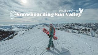 snowboarding Sun Valley  snowboard vlog [upl. by Eemaj85]