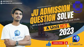 Jahangirnagar University Admission 2024  Previous Year Question SolveICT 2023 [upl. by Larrabee]