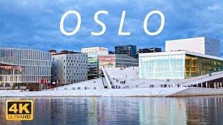 Oslo  Norway 🇳🇴  4K Drone Footage [upl. by Carthy]