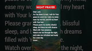 Night Prayer  Bedtime Prayer shortsfeed prayerfortoday dailyprayer nightprayer [upl. by Thessa]