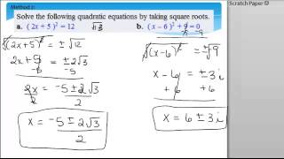 23 Quadratic Equations in One Variable Part 1 [upl. by Adnat]