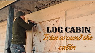 Log Cabin Renovation  Window and Door TrimTiling our Bathroom [upl. by Amund]