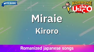 Miraie – Kiroro Romaji Karaoke with guide [upl. by Inahs]