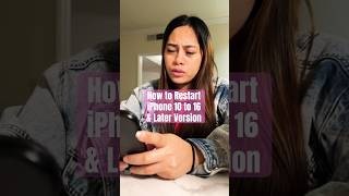 How to restart iPhone 10 to 16 or later funnyshorts viralvideo trending fail fyp shorts [upl. by Atilam]