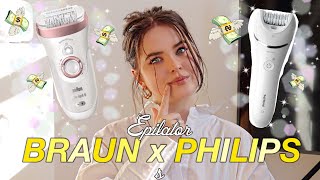 Hair REMOVAL Braun vs Philips epilator  review [upl. by Moira]