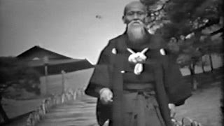 Aikido founder Morihei Ueshiba  Rare Footage in Tokyo 1956 [upl. by Roydd764]