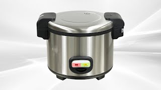 Commercial Rice Cooker Large Capacity Touch Operation 12Hour Keep Warm Easy clean1600W CFB100 4 [upl. by Ehling]