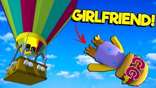 I Threw My Girlfriend Off a Hot Air Balloon Wobbly Life Multiplayer Ragdoll Gameplay [upl. by Derf]