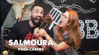 COMO FAZER SALMOURA PARA CARNES FEAT LARICA NA BRASA [upl. by Artina425]