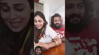 Ritesh Deshmukh And Genelia😜🤑 DSouza Funny Instagram Reelstrendingshortsfunnyvideos reels [upl. by Dietsche]