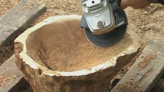 Bowl for fruit made of wood and epoxy [upl. by Koziara]