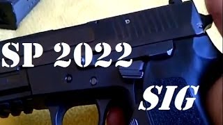 Sig Sauer SP2022 9mm gun review safety features [upl. by Airetas]