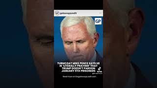 Mike Pence praying that Trump does not pardon J6 prisoners [upl. by Mairem663]