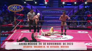 CMLL  ATLANTIS  VOLADOR JR VS OCTAGÓN  MÍSTICO  ARENA MÉXICO  241123 [upl. by Breanne]