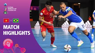 Vietnam v Brazil  FIFA Futsal World Cup 2021  Match Highlights [upl. by Urita]