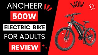 ANCHEER 500W Electric Bike for Adults Review [upl. by Onailime]