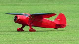 Stinson Reliant SR 9 Giant Scale first short flight [upl. by Aekal]