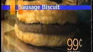 1995 Hardees Restaurant Commercial quotBreakfastquot [upl. by Eibur]