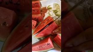 Super fantastic watermelon cutting watermelon satisfying shorts youtubeshorts asmr asmrvideo [upl. by Aihcsrop]