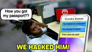 I Show This Scammer His Own PASSPORT After I HACKED Him  He PANICS [upl. by Tedie]