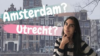 AMSTERDAM vs UTRECHT An Americans Experience Living in the Netherlands [upl. by Ztnarf]