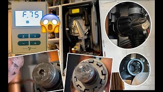 VAILLANT BOILER ECOTEC PRO 24 28 OR GLOW WORM F75 ERROR FIX [upl. by Aenat121]