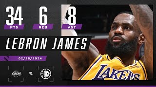 LeBron James fuels Lakers’ comeback win vs Clippers  NBA on ESPN [upl. by Aldas]