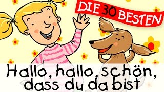 🏞️ Hallo Hallo schön dass du da bist  Bewegungslieder zum Mitsingen  Kinderlieder [upl. by Anasiul]